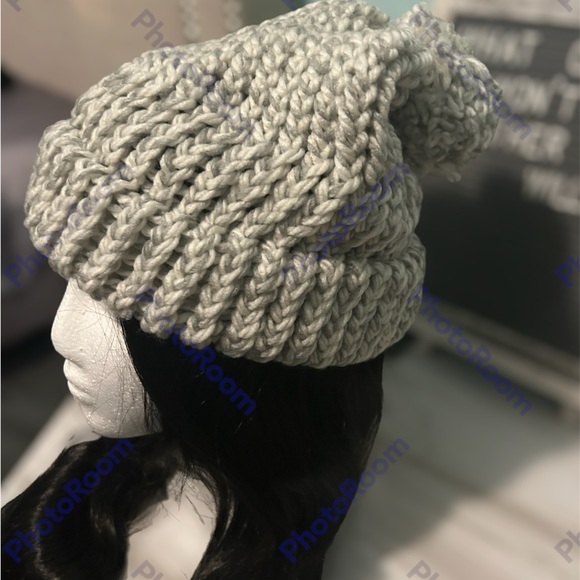 Handmade Knitted Pom Pom Hat - Picture 2 of 2